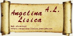 Angelina Lisica vizit kartica